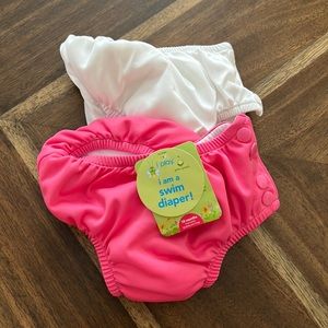 NWT 2 reusable swim diapers 18m